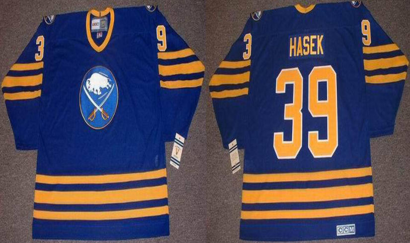 2019 Men Buffalo Sabres #39 Hasek blue CCM NHL jerseys->buffalo sabres->NHL Jersey